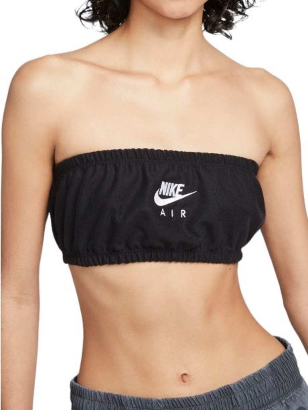 NIKE AIR PIQUE BANDEAU TOP
Women – Black/White I